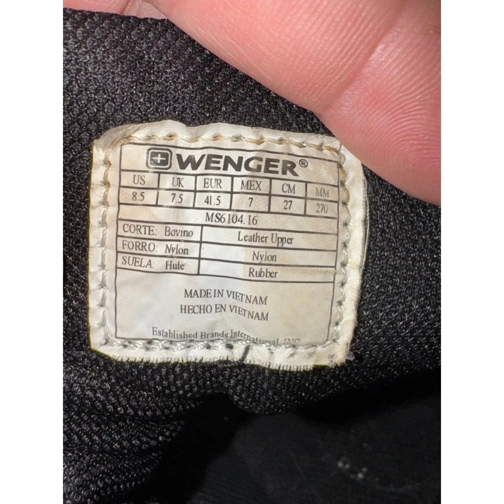 Wenger Swiss Army Anchorage Mid Vibram Hiking Boots MS6104.16 Mens 8.5